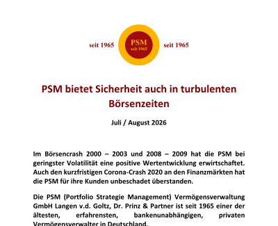 60 Jahre PSM